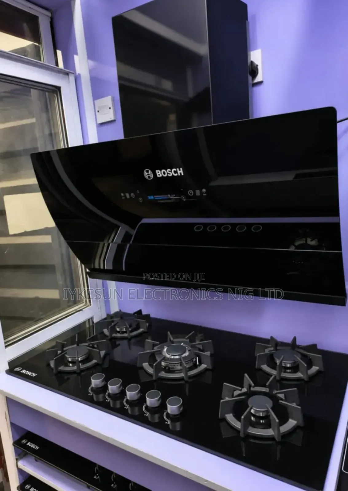BOSCH Premium 90CM Built-in 5 Burners & Automatic Plasma Range Hood