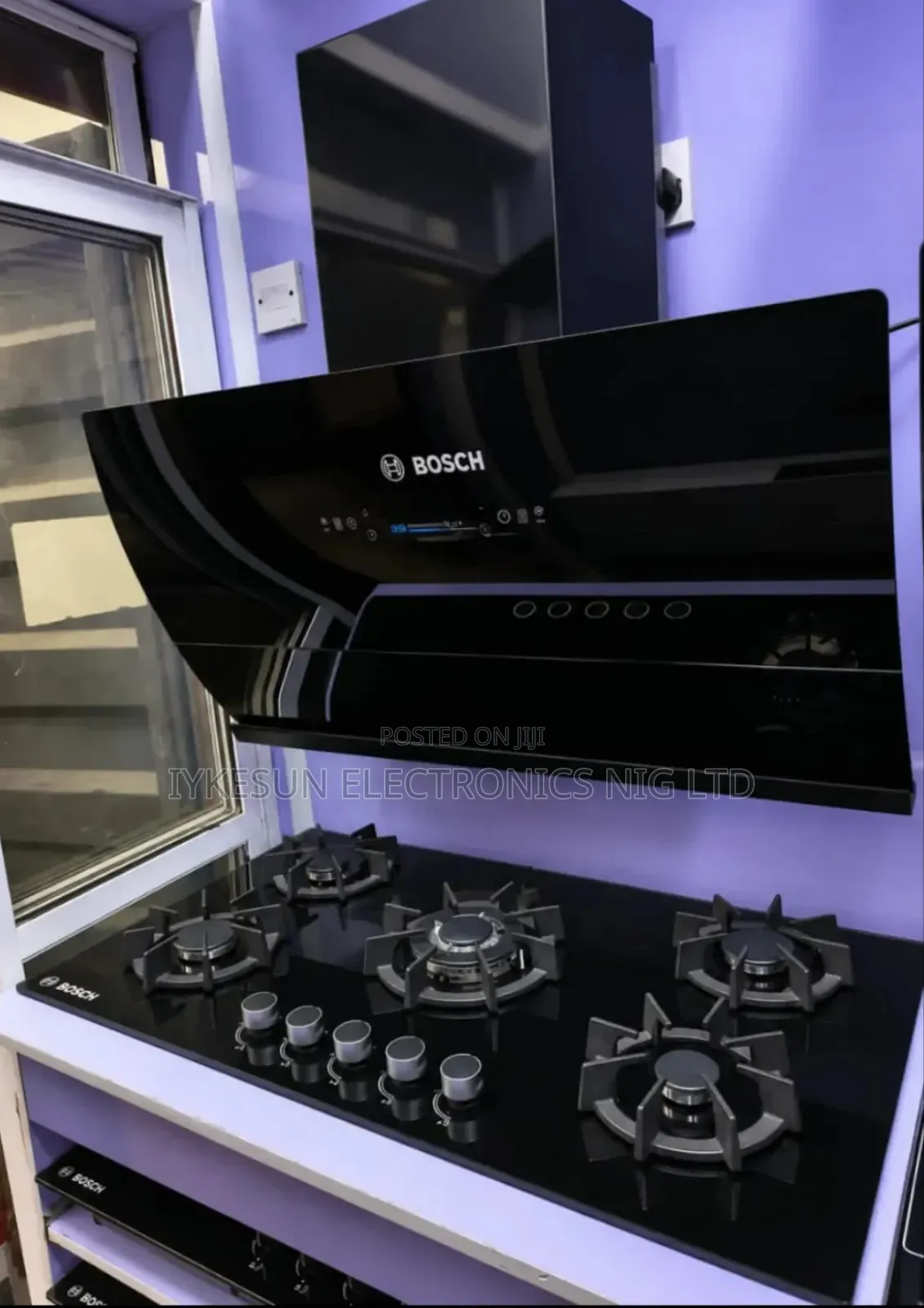 BOSCH Premium 90CM Built-in 5 Burners & Automatic Plasma Range Hood