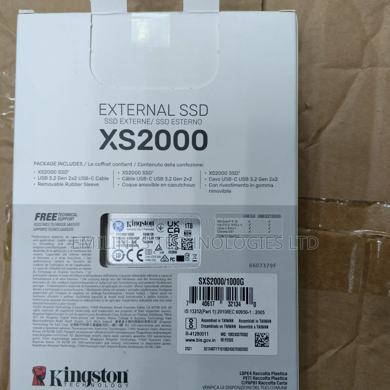 Kingston Xs2000 External SSD 1TB