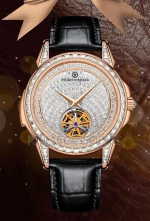 Maclaro Full Stone Automatic Leather Watch