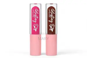 Adventure Glasting Lipgloss Pink & Brown Glossy Set 2in1