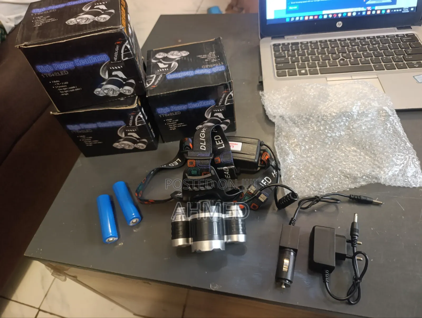 Dual Rechargeable Headlamp 1 T6 + 2LED