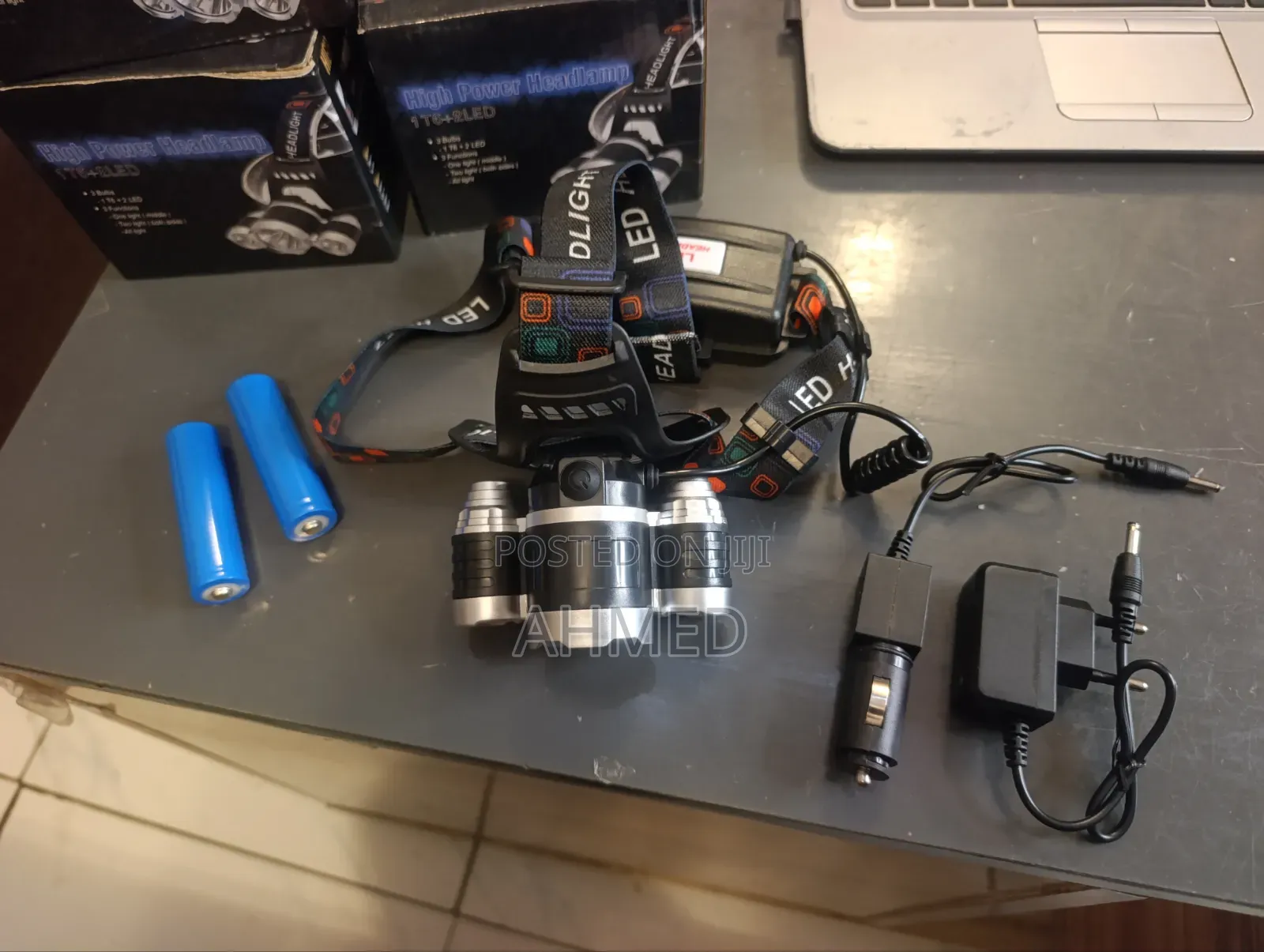 Dual Rechargeable Headlamp 1 T6 + 2LED