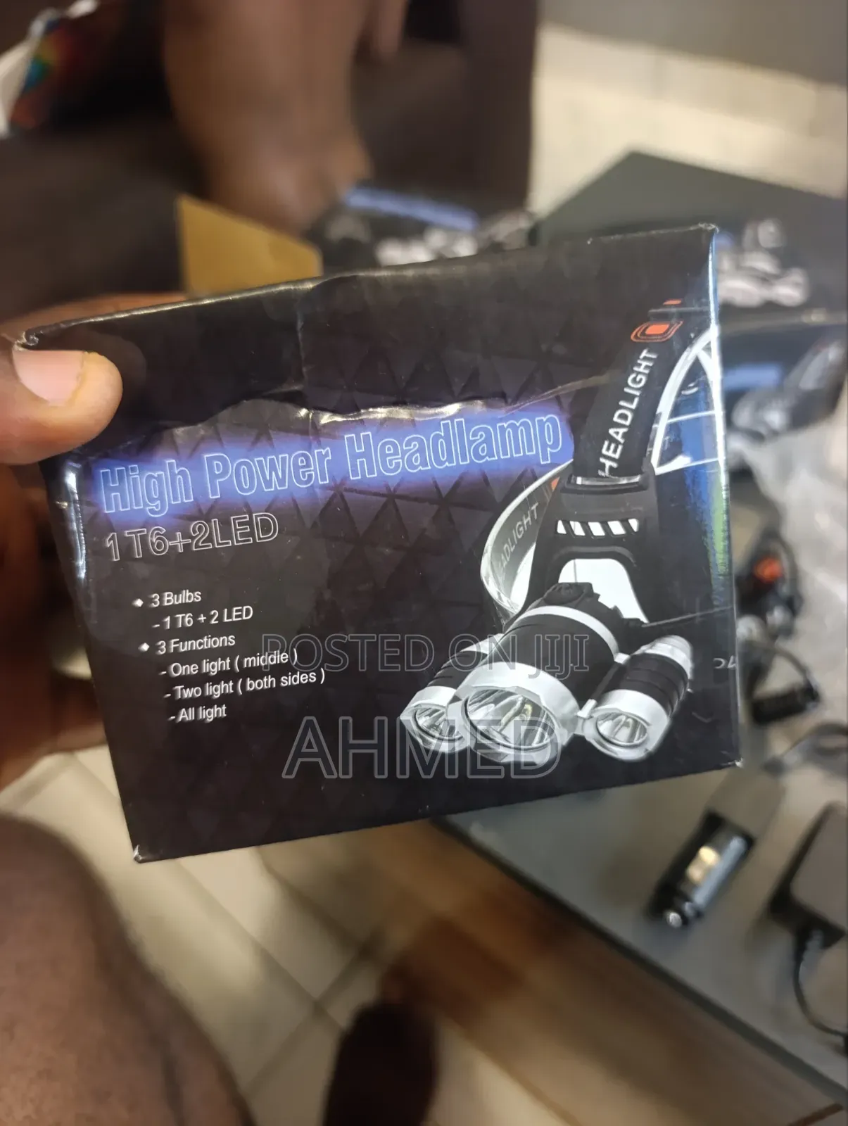 Dual Rechargeable Headlamp 1 T6 + 2LED