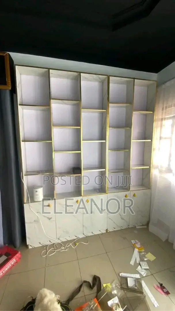 Shelves With Drawer and Light