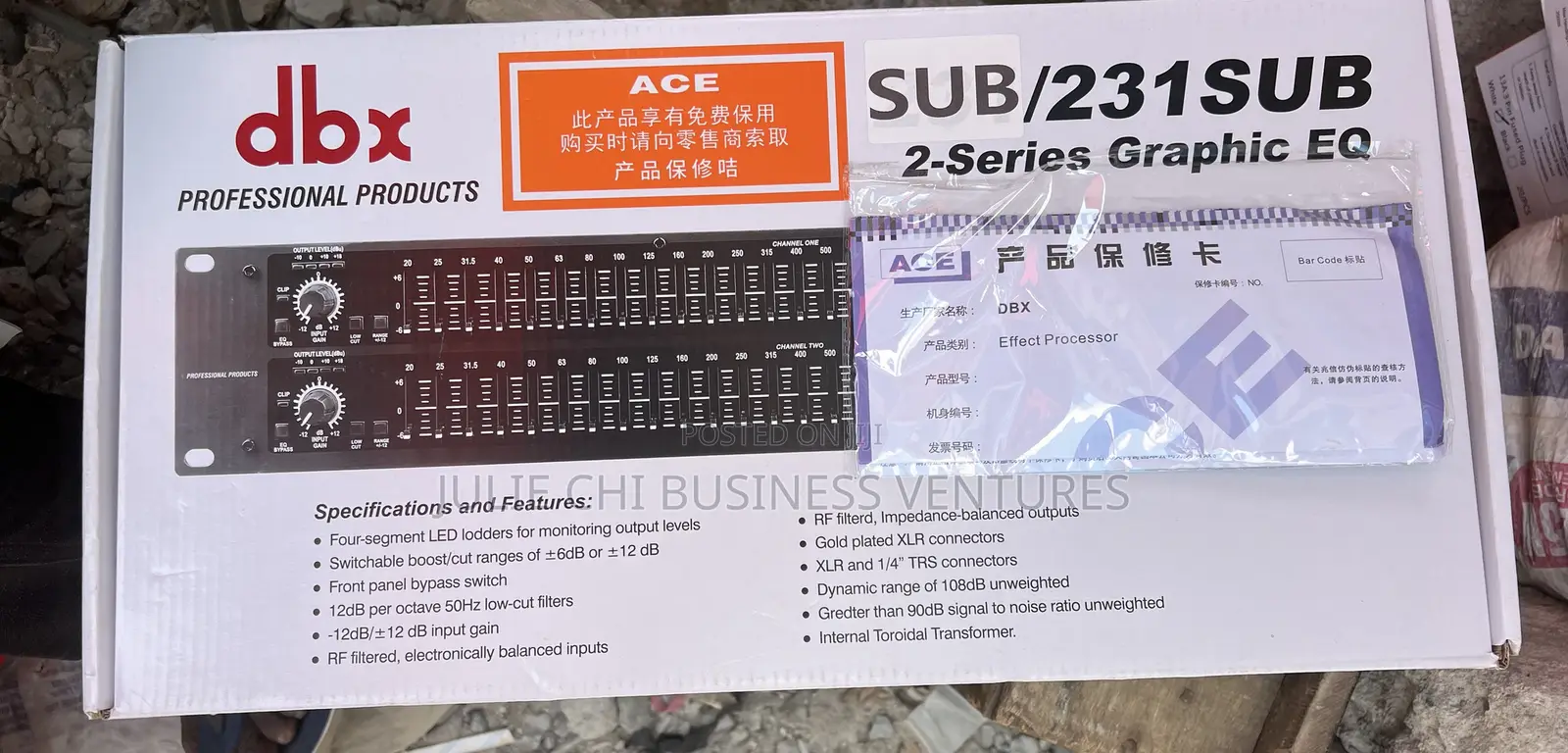 Quality Brand New DBX Equalizer With Sub Output