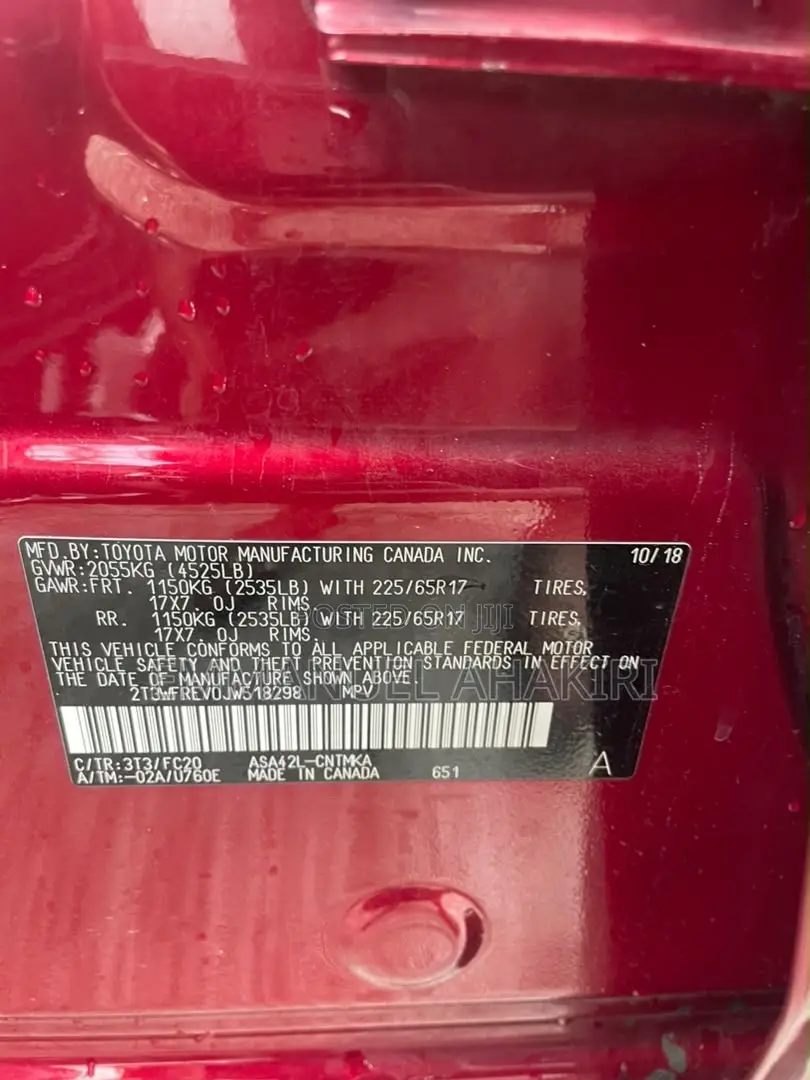 Toyota RAV4 2019 Red