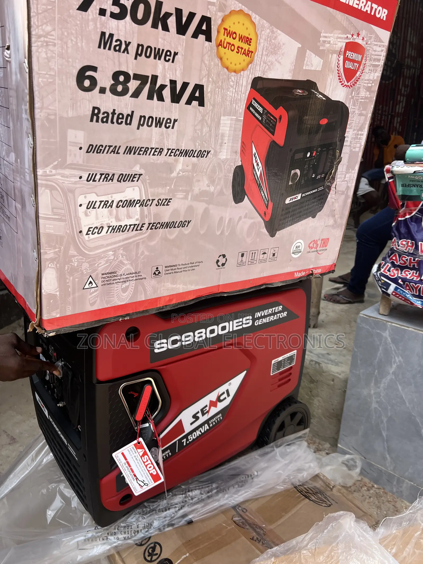 7.5kva Senci Inverter Generator Remote Control