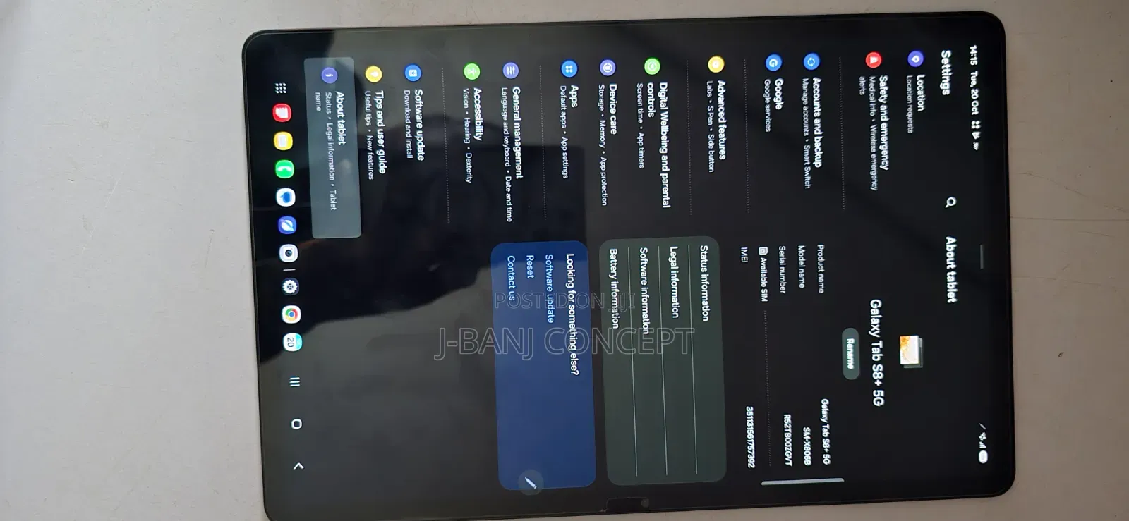 Samsung Galaxy Tab S8+ 128 GB Black