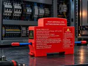 Heat Aerosol Fire Extinguisher Device
