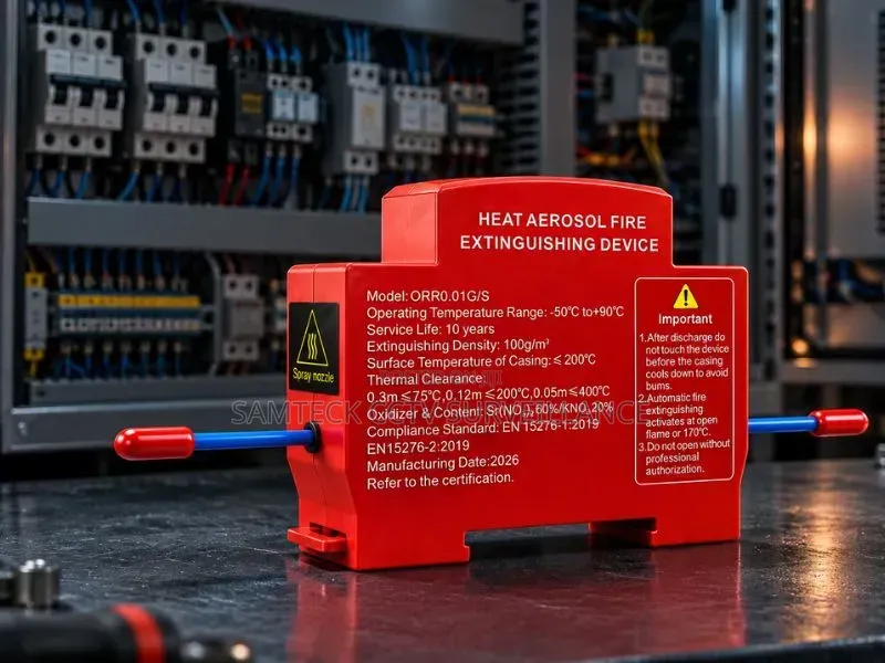 Heat Aerosol Fire Extinguisher Device