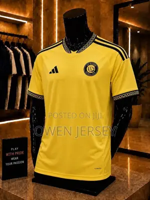 Al Nassr Yellow Home Jersey – Premium Edition.