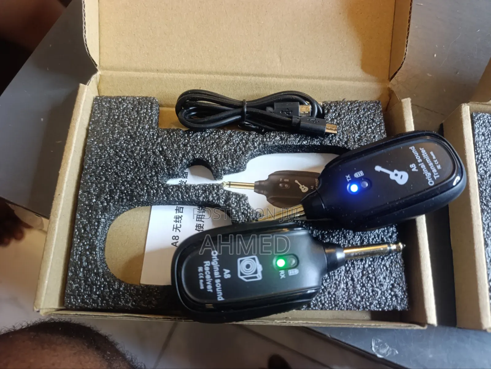 High Quality A8 UHF Wireless Guitar Transmitter Receiver Set