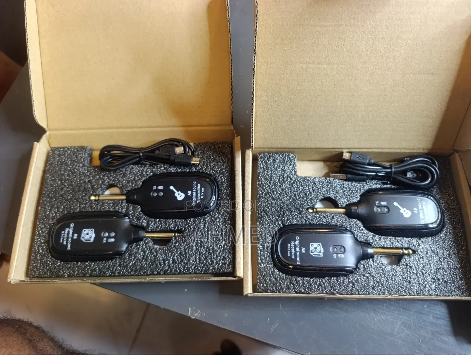 High Quality A8 UHF Wireless Guitar Transmitter Receiver Set