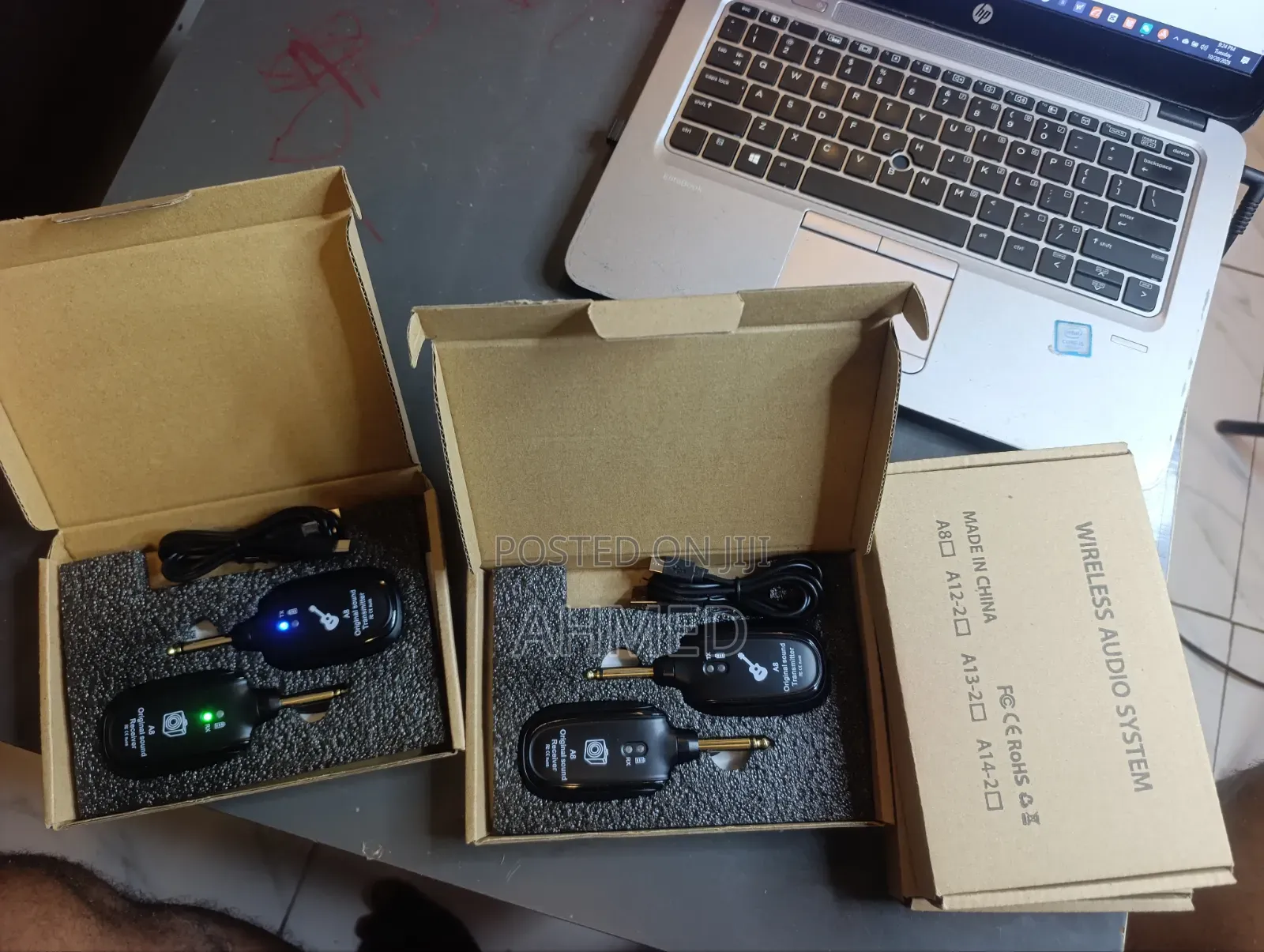 High Quality A8 UHF Wireless Guitar Transmitter Receiver Set