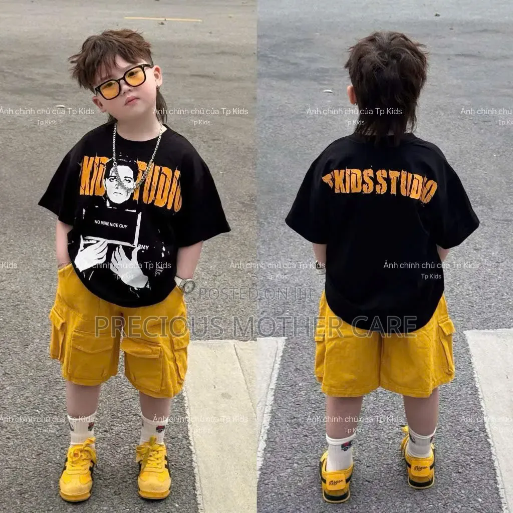Quality Boy Top With Cargo Yellow Cargo Short 2 Pics