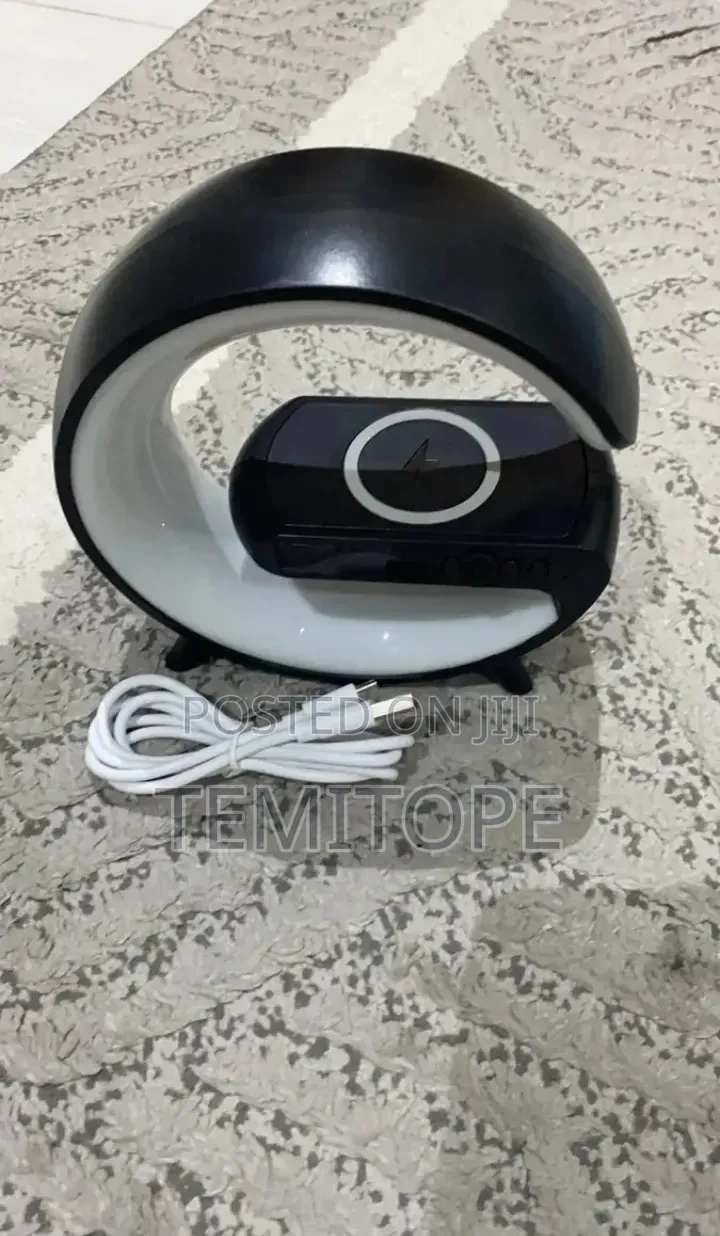 Smart G-Shape Lamp, Bluetooth Speaker & Wireless Charger
