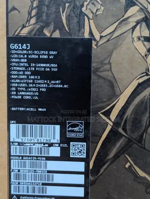 Laptop Asus ROG Strix G16 G614 32GB Intel Core i9 SSD 1T