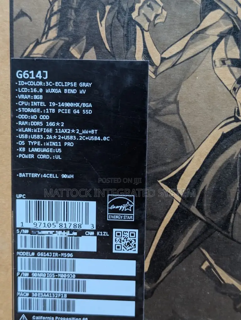 Laptop Asus ROG Strix G16 G614 32GB Intel Core i9 SSD 1T