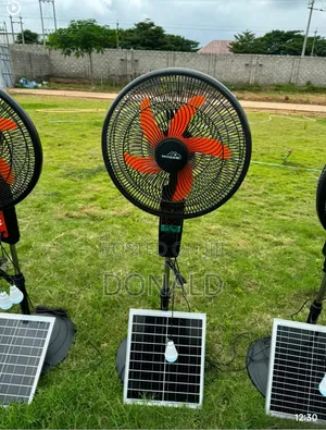 Solar Rechargeable 16" Inches Standing Fan (AC/Dc)