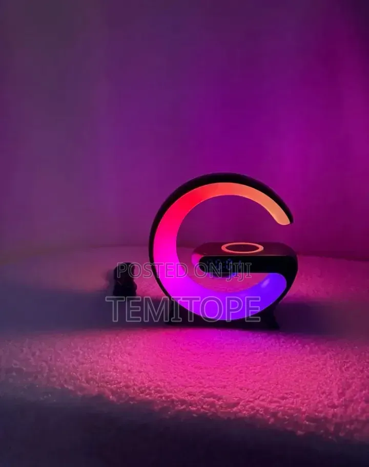 Smart G-Shape Lamp, Bluetooth Speaker & Wireless Charger