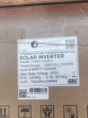 Felicity Solar Inverter 12000va/ 15000w