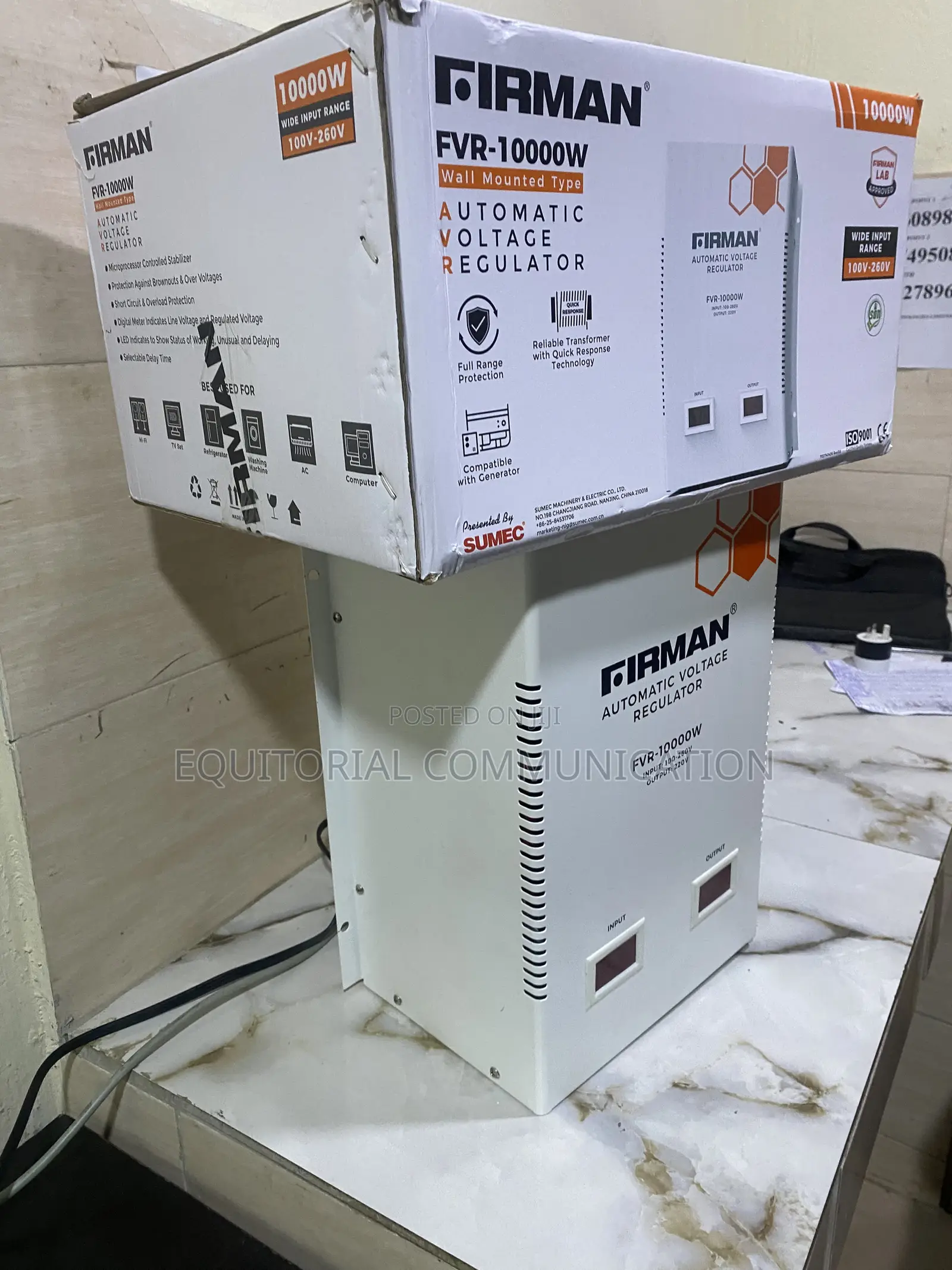 FIRMAN FVR-10000W Voltage Control and Stabilization Unit