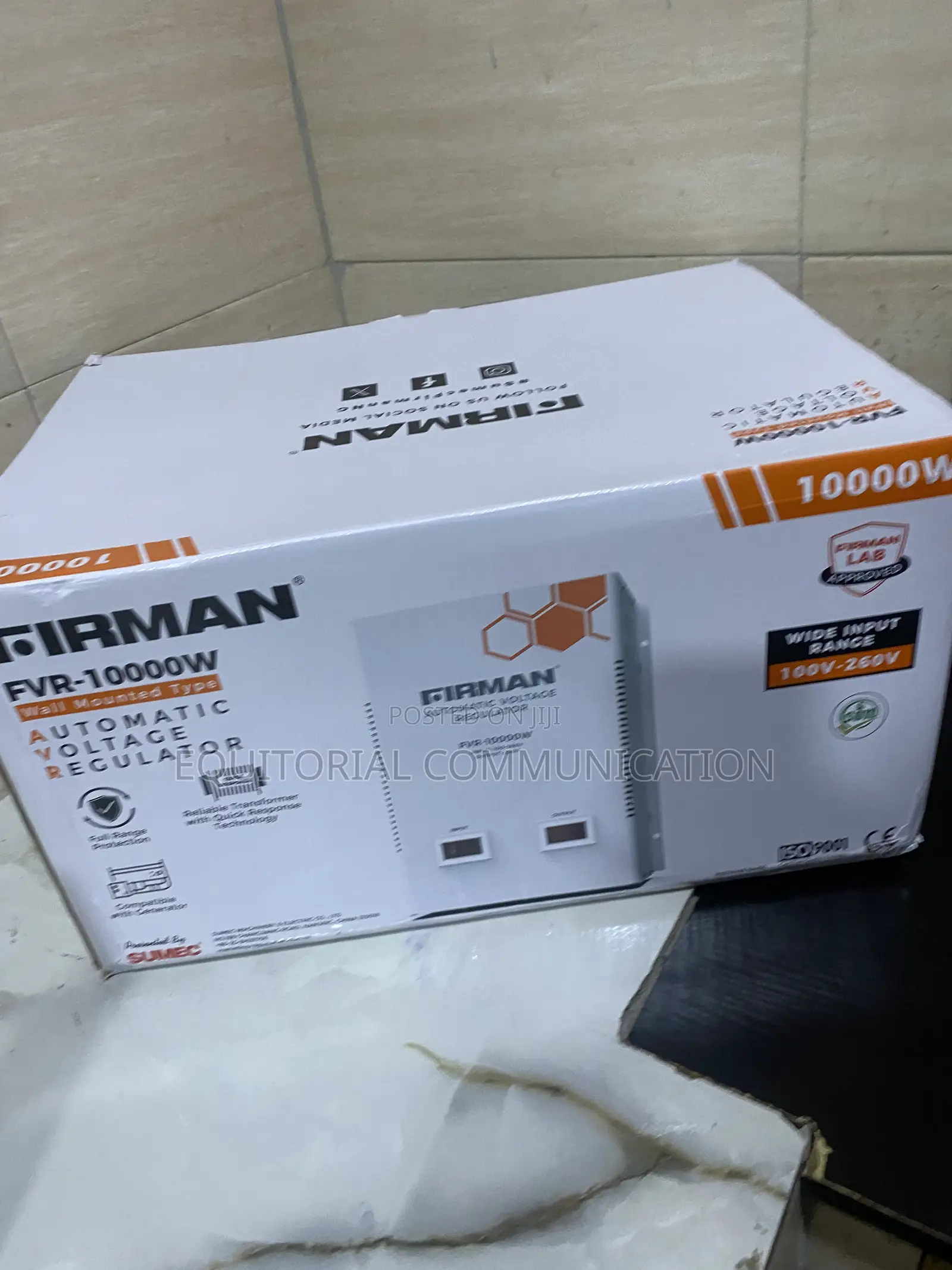 FIRMAN FVR-10000W Wall-Mounted Automatic Power Regulator
