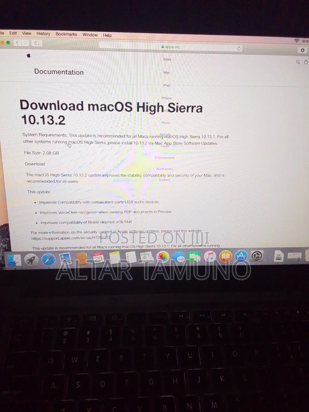 Laptop Apple MacBook Pro 2010 4GB SSD 500GB
