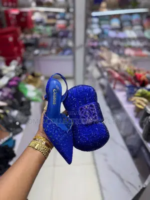 Luxury Ladies Hoes and Matching Purse Set for Women