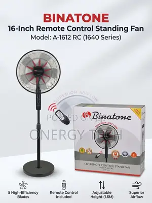 Binatone 16-Inch Remote Control Standing Fan (A-1612 RC)