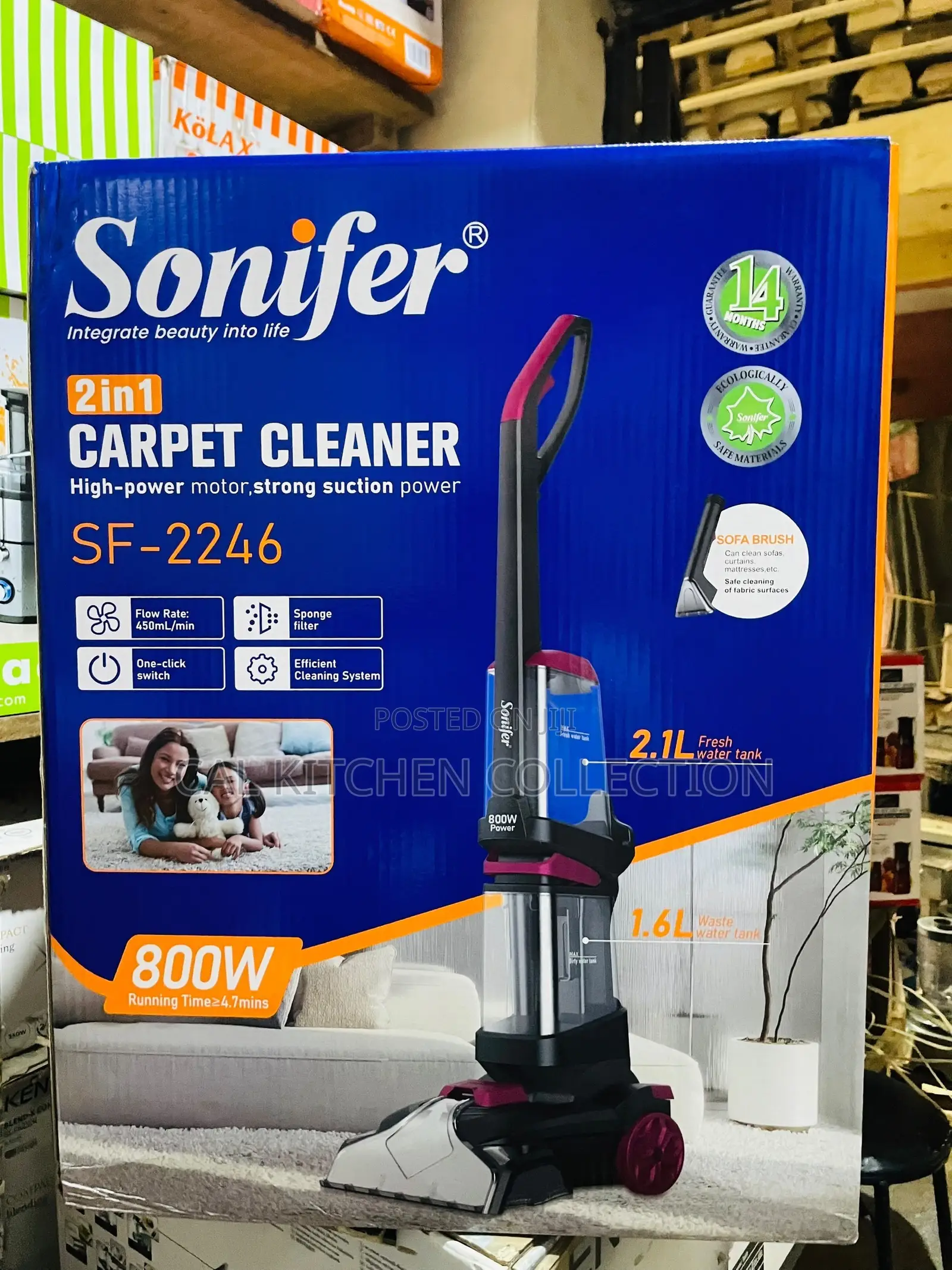 Sonifer 2 in 1 Carpet Cleaner