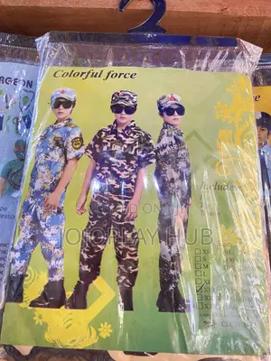 Colorful Force Military / Army Children Costume