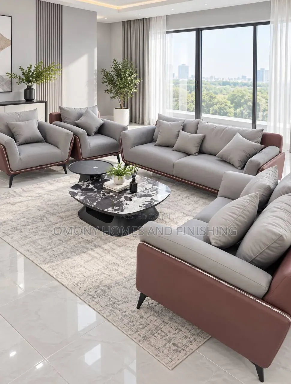 7 Seater Leather Chair