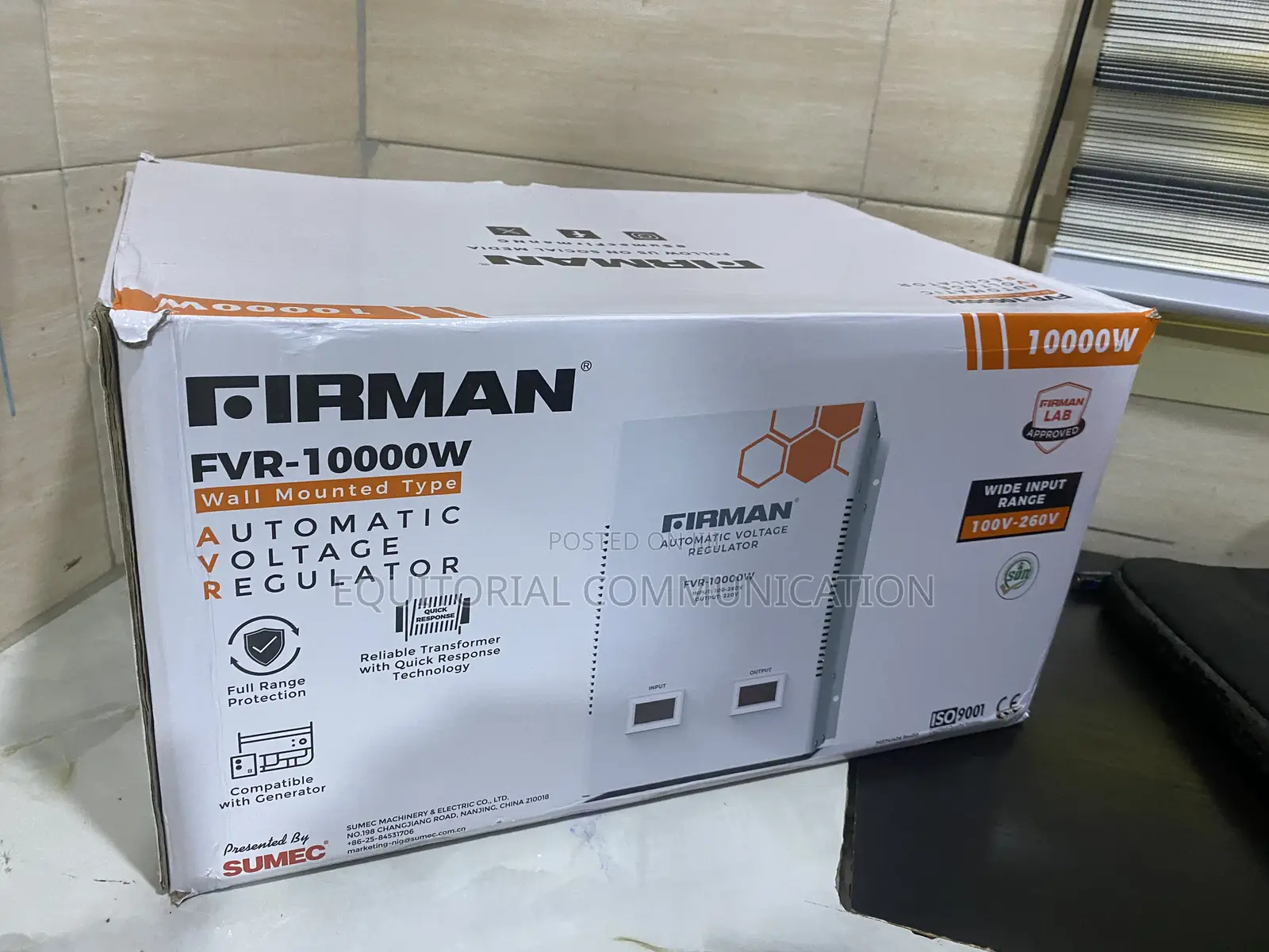 FIRMAN FVR-10000W Automatic Voltage Stabilizer for Office