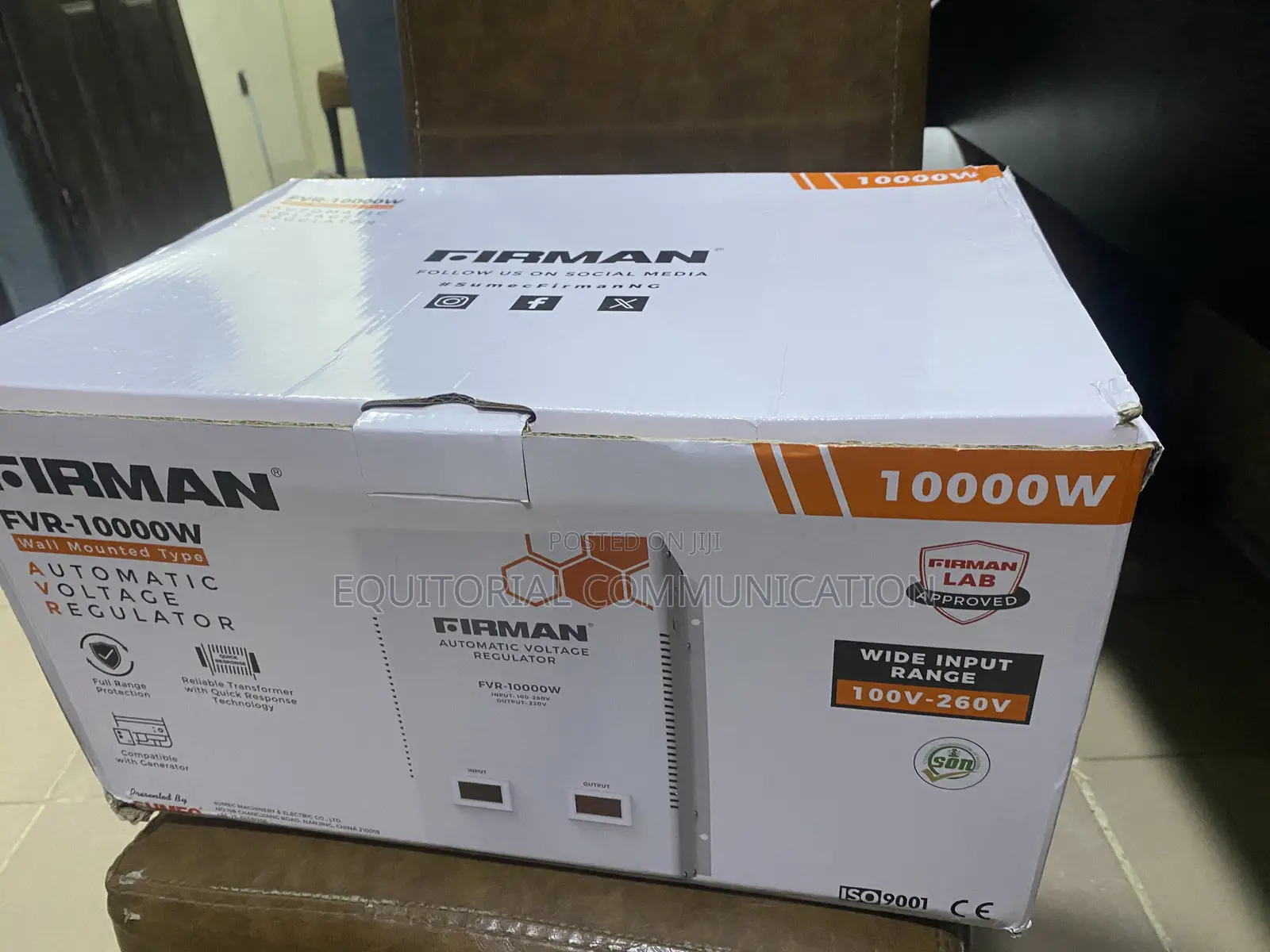FIRMAN FVR-10000W Automatic Power Stabilization Equipment