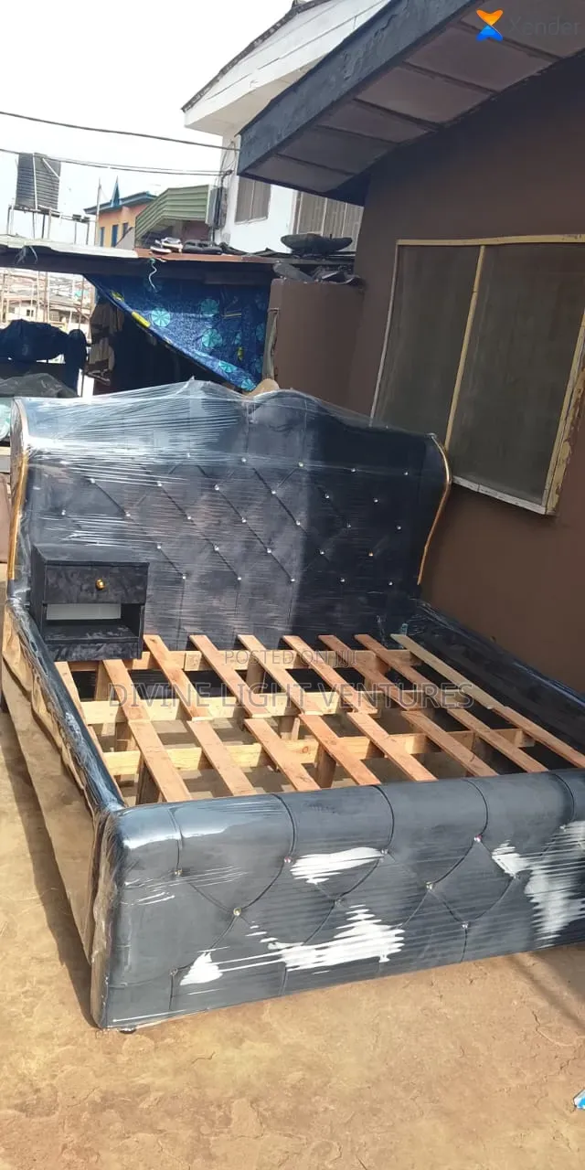 Gray Colour 6 by 6 Bed Frame