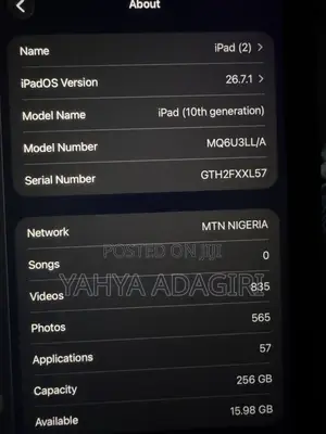 Apple iPad 10.2 (2020) Wi-Fi 256 GB Blue