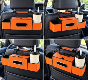 Car Seat Organizer With Tissue Box