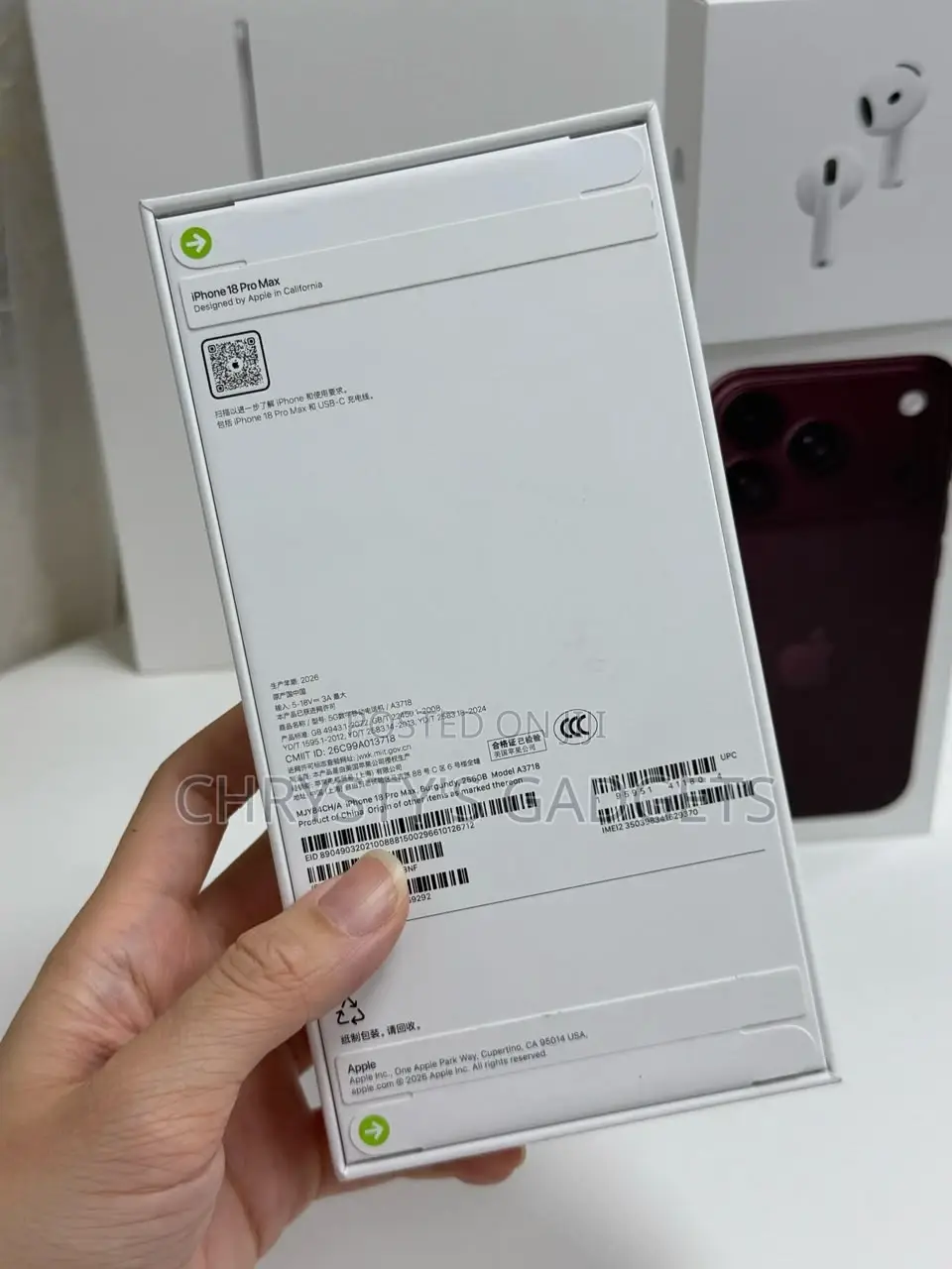 New Apple iPhone 18 Pro Max 256 GB Red
