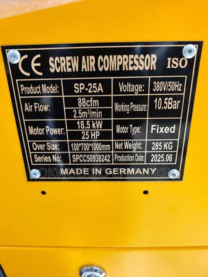 Screw Air Compressor for Lesser Curtain Machine 16Bar