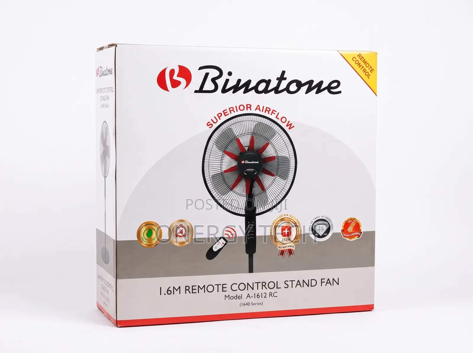 Binatone 16-Inch Remote Control Standing Fan (A-1612 RC)