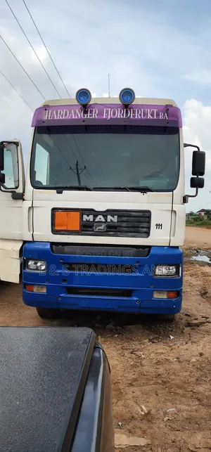 Man Tga Truck With Chasiss 10 Tires Spring 10 Bolts Manual Injector