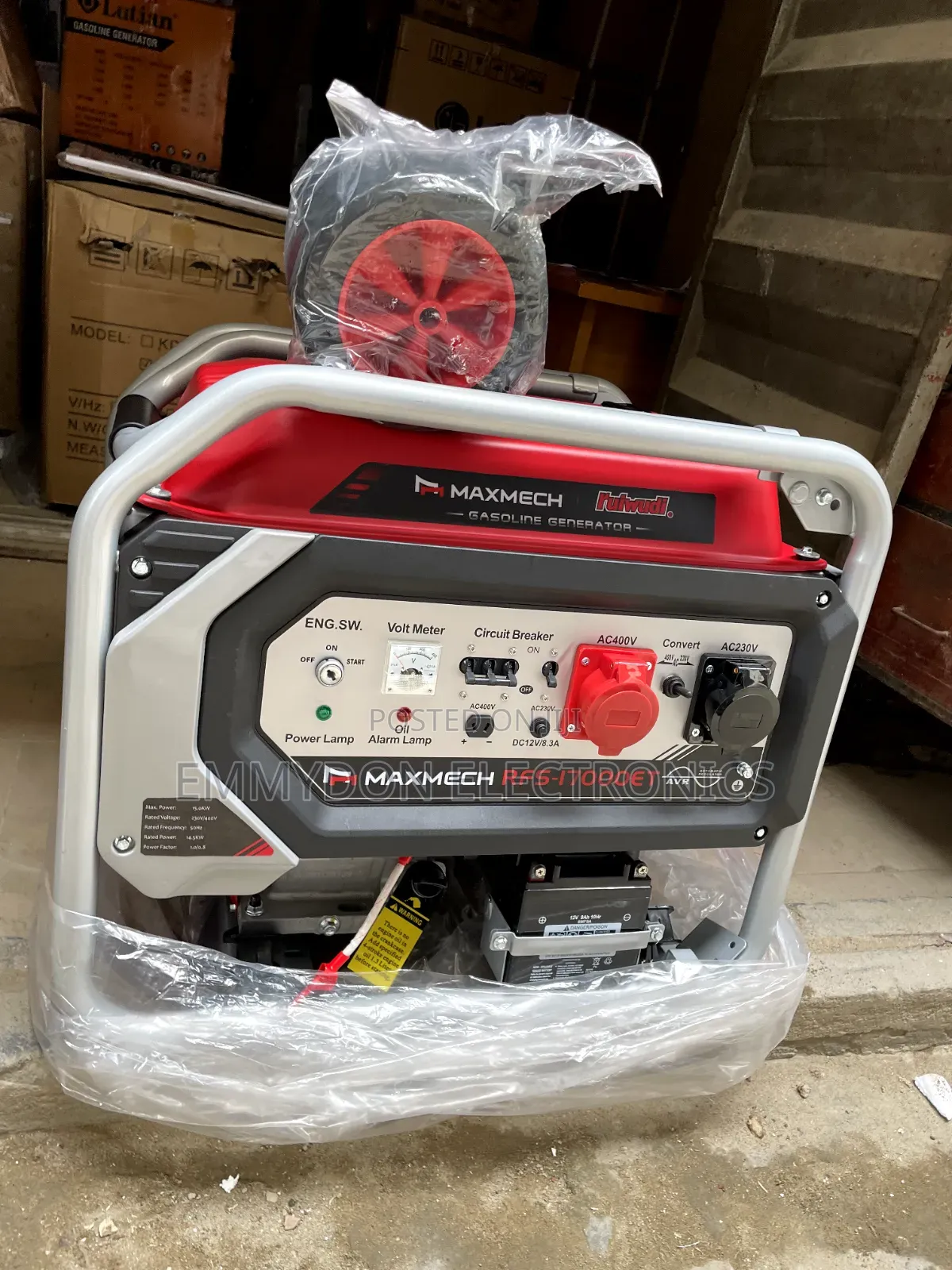 MAXMECH Three-Phase Petrol Generator for Businesses