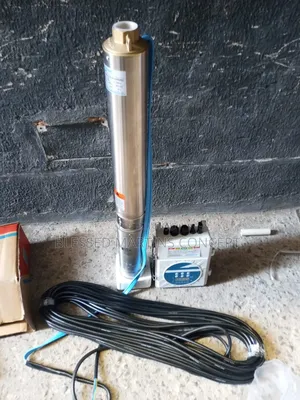 2HP AC/DC Hybrid Solar Submersible Water Pump, 100% Copper Coil