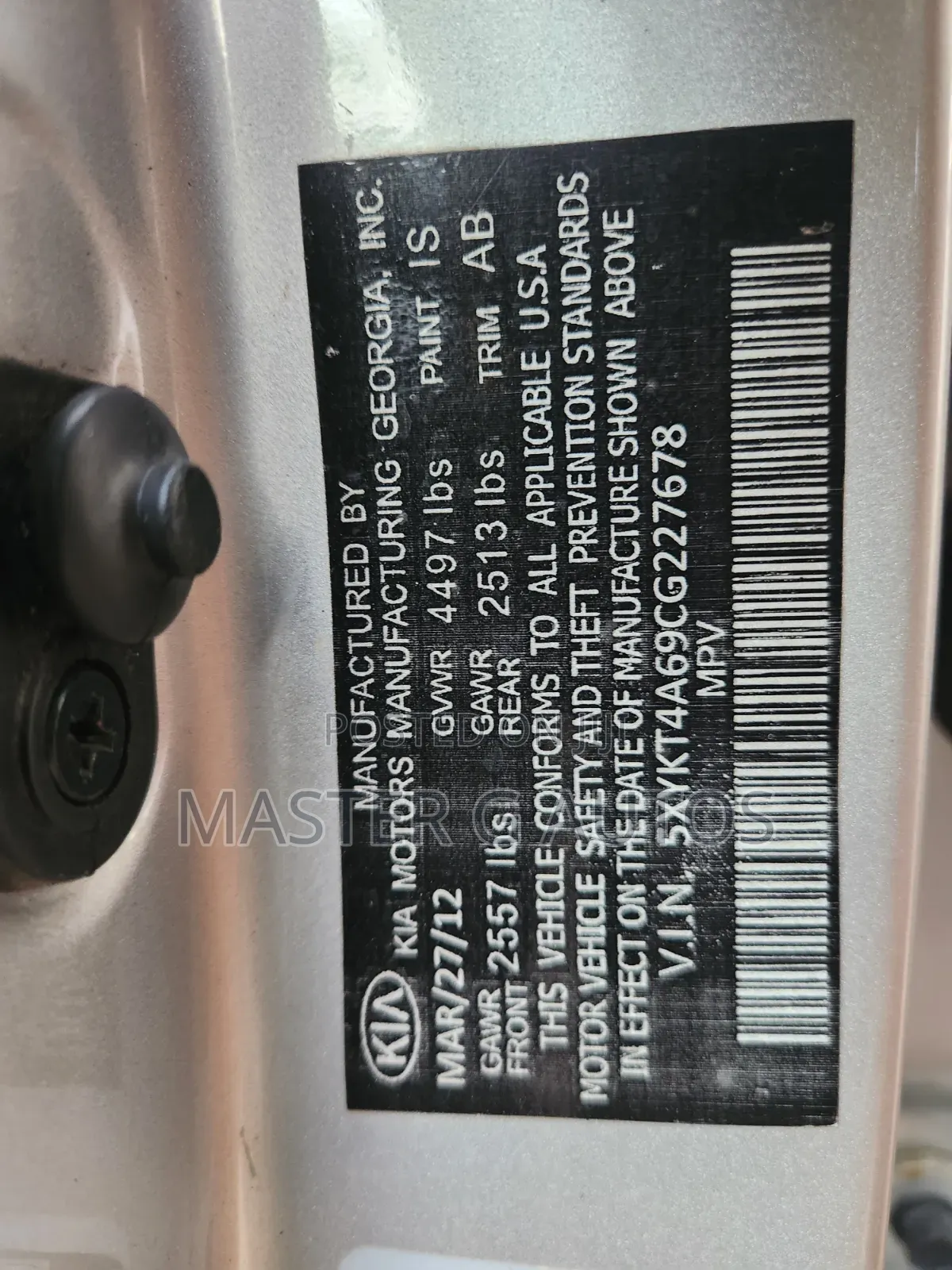 Kia Sorento 2012 Silver