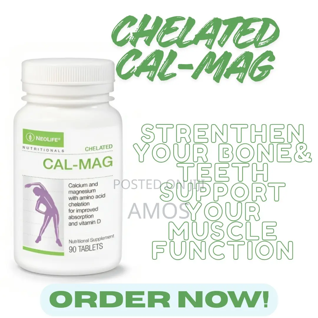 Chelated Cal-Mag With 500 IU Vitamin D3 - 90 Tablets (Single)