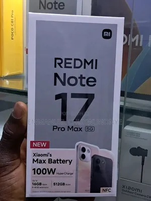 New Xiaomi Redmi Note 17 Pro Max 512 GB Black