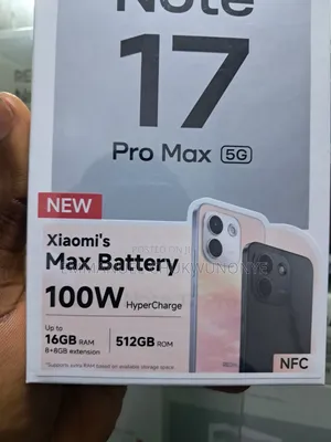 New Xiaomi Redmi Note 17 Pro Max 512 GB Black