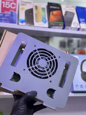 Metal Laptop Stand With Built-in Cooling Fan